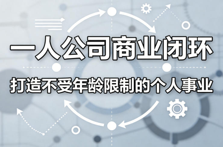 一人公司商业闭环，打造一份不受年龄限制的个人事业-优创云
