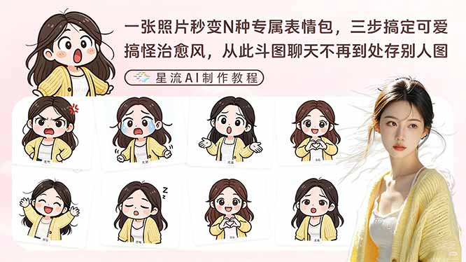 一张照片秒变N种专属表情包，三步搞定可爱搞怪治愈风，从此斗图聊天不再到处存别人图-优创云