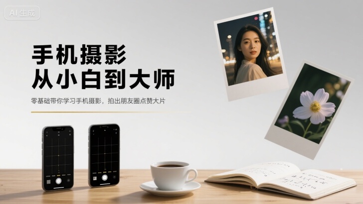 手机摄影从小白到大师，零基础带你学习手机摄影，拍出朋友圈点赞大片-优创云