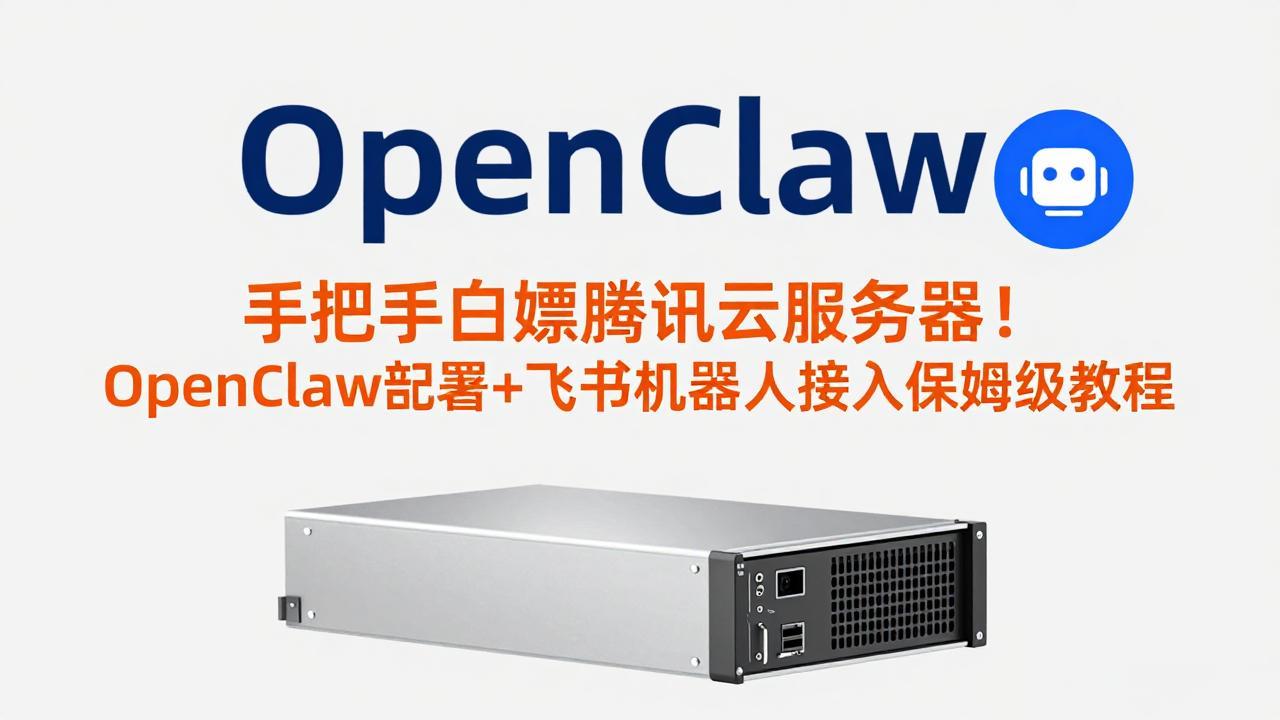手把手白嫖腾讯云服务器！OpenClaw部署+飞书机器人接入保姆级教程-优创云